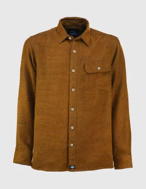 Dickies Lewisburg Herringbone Shirt - Brown Duck