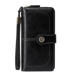 WW164 - Textured Long Multi Card Wallet